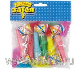 Язычок- гудок с пером . 6шт.
