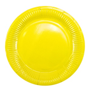 Тарелки (7/18 см) ламинированные Жёлтые 6шт