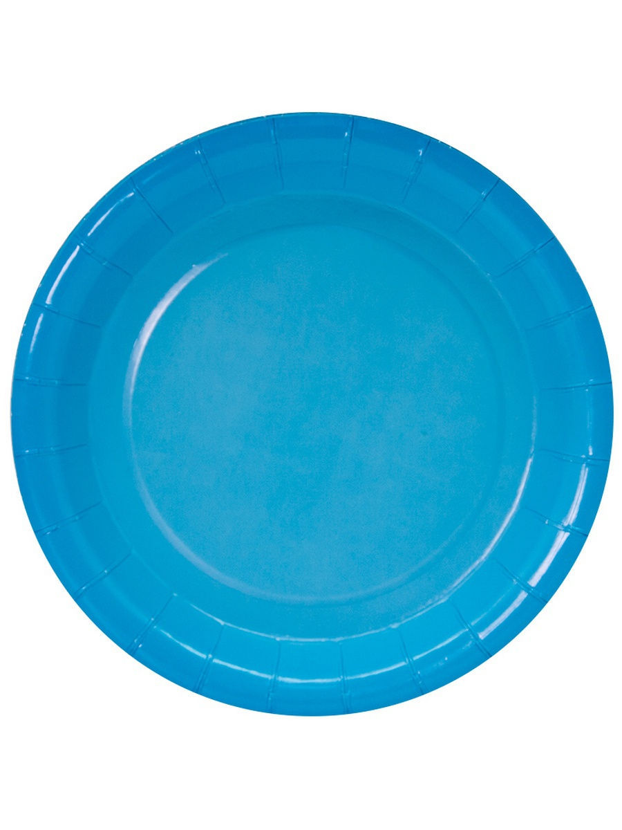 Тарелки (7/18 см) ламинированные Синие 6шт