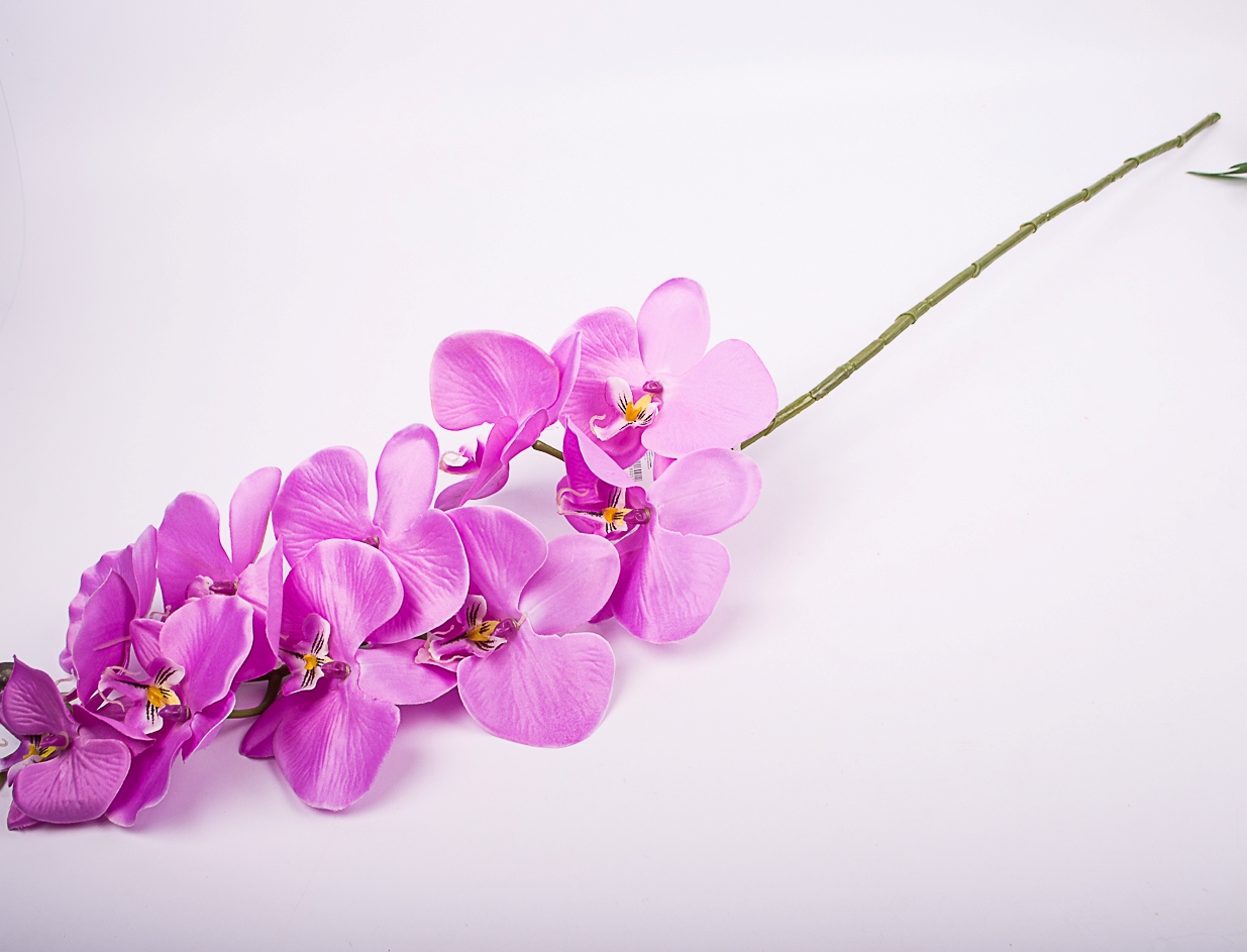 Интерьерные цветы Орхидея сиреневая 100см