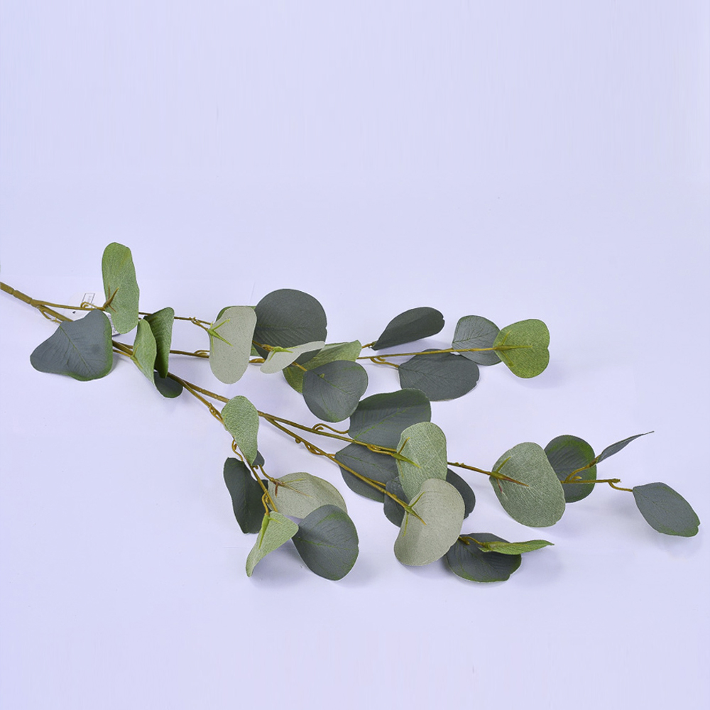 Искусственные цветы Эвкалипт крупный лист 90см (ветка) ТМ400