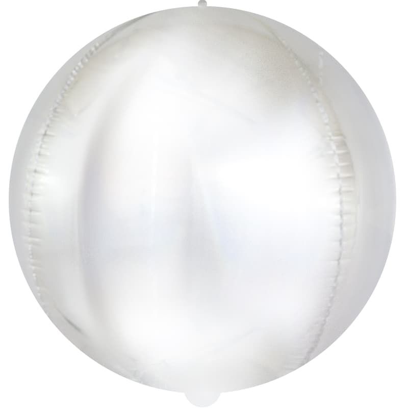 Шар Сфера 3D (24''/61 см) Матовое Серебро Голография FALALI