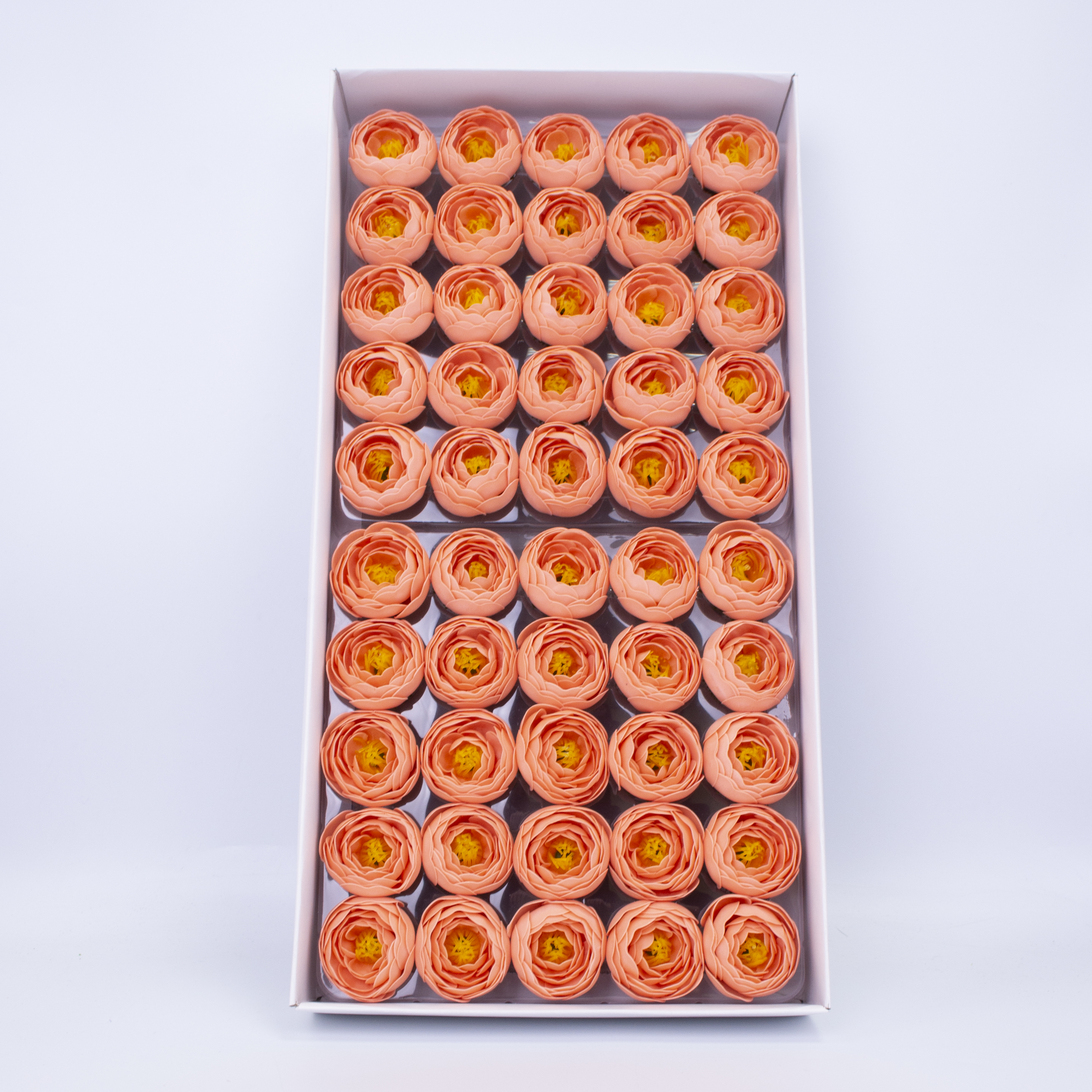 Пионовидные розы из мыльной пены Персиковые 5см 50шт
