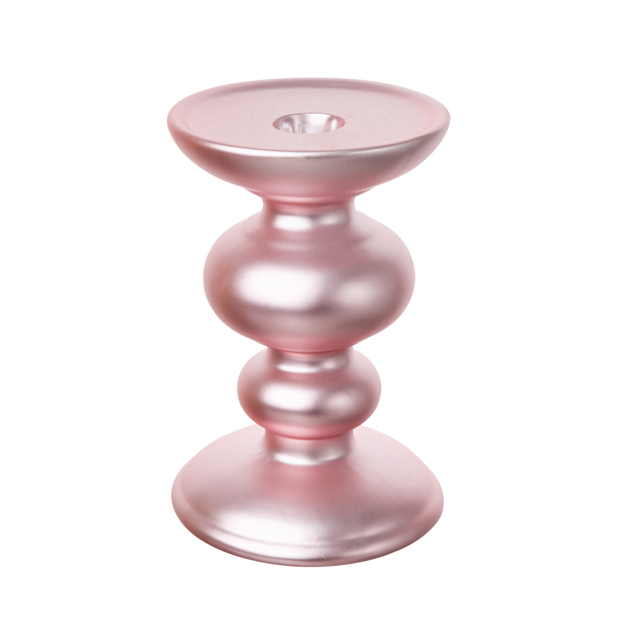 Подсвечник Розовый H15см (керамика)