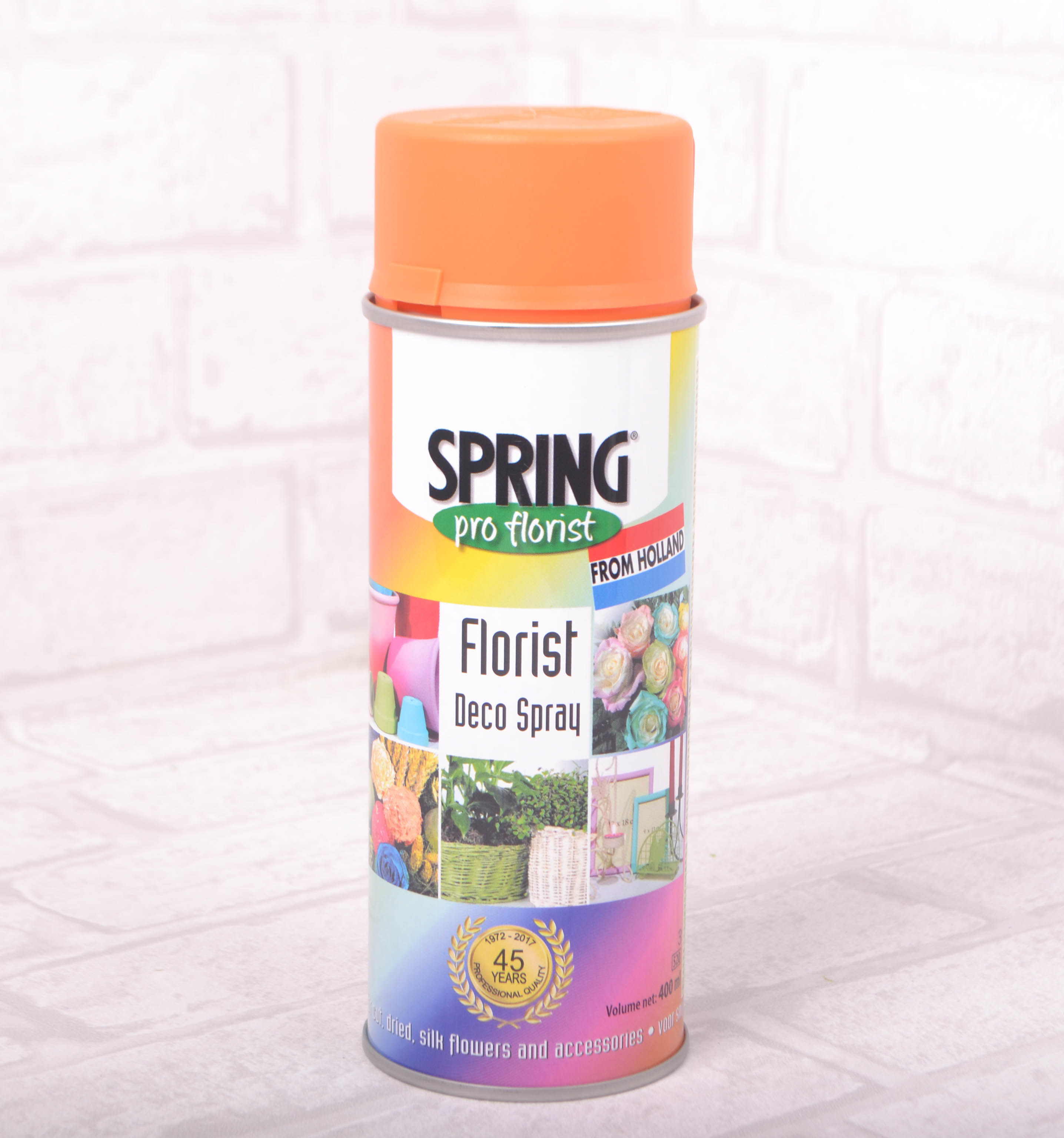 Краска-спрей для цветов 400 мл Spring Про флорист оранжевая