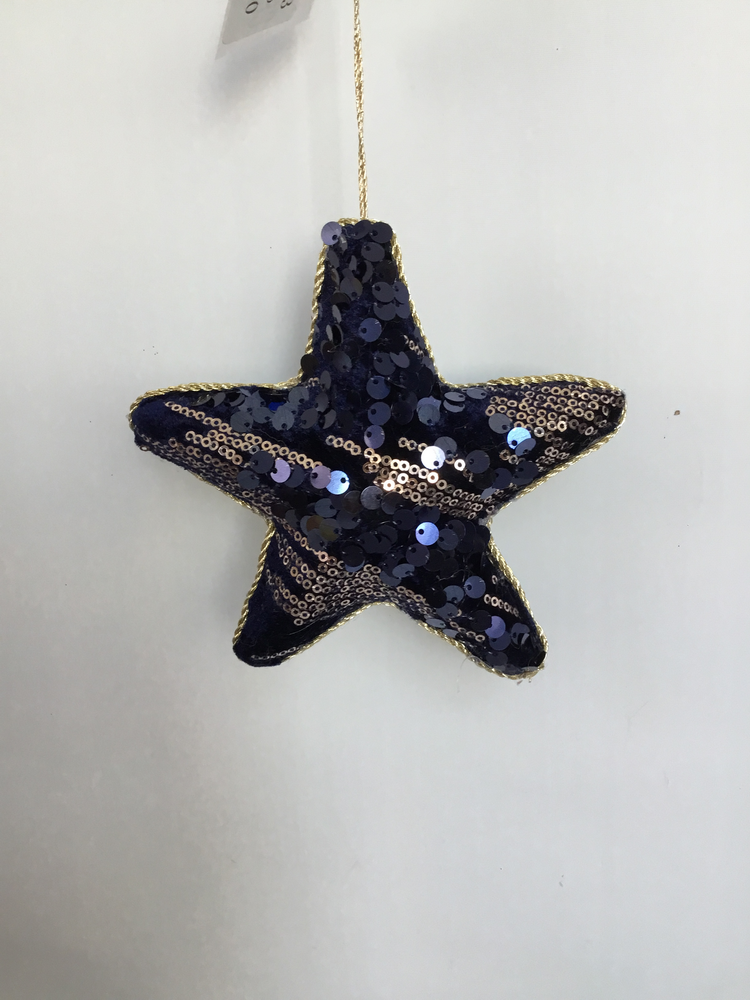 Звезда подвесная Тёмно-Синяя 15см