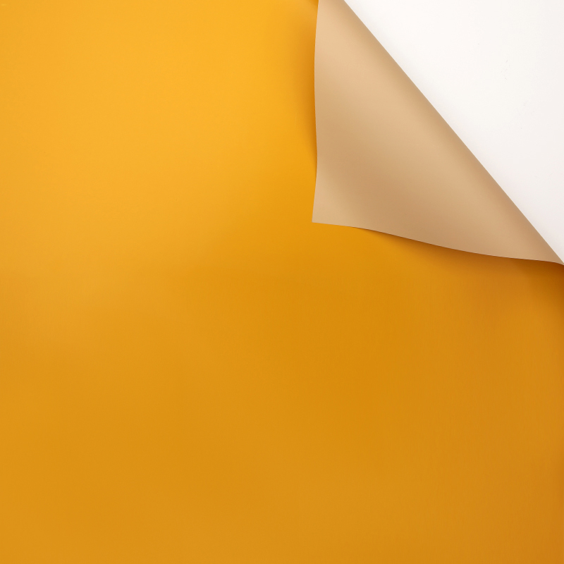 Пленка матовая двусторонняя, 58см*58 см, 20 листов, оранжевый/желтый