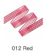 Лента органза, 1,6cм*30ярд, цвет красный