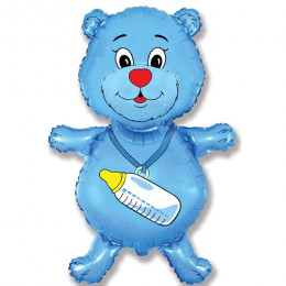 Медвежонок мальчик (синий) Фигура
