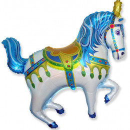 Нарядная лошадь (синяя) Фигура