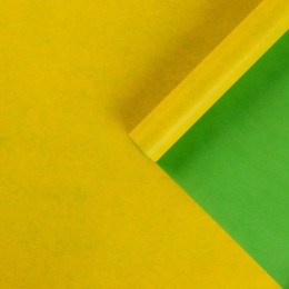 Бумага Крафт Белёная двусторонняя Зелёный/Жёлтый 0.72*10м 46861