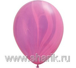 Шар (11/28 см) Супер Агат Pink Violet 25шт QUALATEX