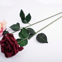 Ветка розы бархатная 70см