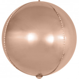 Шар Мини-сфера 3D (15''/38 см) Розовое Золото FALALI