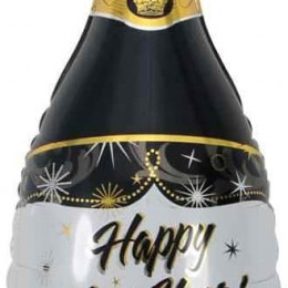 Фигура Бутылка Шампанское С Новым Годом! Черный Falali