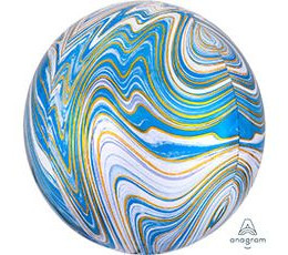 Шар Сфера 3D (16/41 см) Мрамор Голубой ANAGRAM