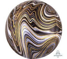 Шар Сфера 3D (16/41 см) Мрамор Чёрный ANAGRAM