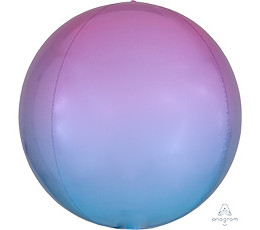 Шар Сфера 3D (16/41 см) Омбре Розово Голубой ANAGRAM