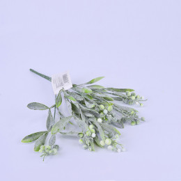 Искусственные цветы Анафалис белый 33см (ветка)