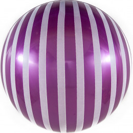 Шар Сфера 3D (18''/46 см) Белые Полосы Фиолетовый FALALI