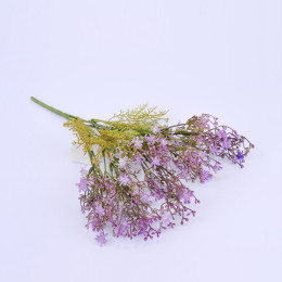 Искусственные цветы Клематис сиреневый 40см (ветка)