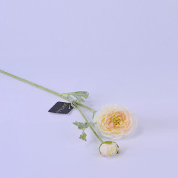 Искусственные цветы Ранункулюс Белый 60см (ветка) ТМ240