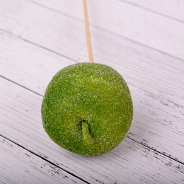 Яблоко засахаренное на вставке Зеленое D6*50см