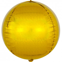Шар Сфера 3D (24''/61 см) Золото Голография FALALI