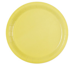 Тарелки (9/23 см) Пастель Жёлтая 6 шт