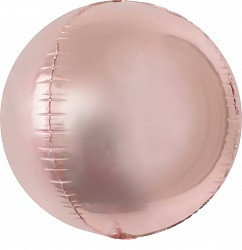 Шар Сфера 3D (24''/61 см) Розовое золото FALALI