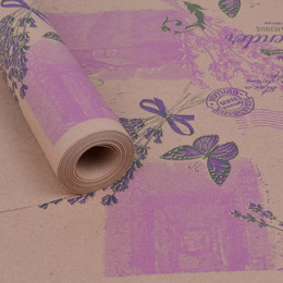 Крафт-бумага гладкая Lavander Фиолет/Сирень/Зелёный