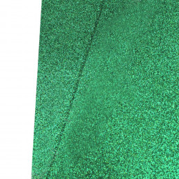 Фоамиран глиттерный Тёмно-зелёный самоклеющийся (10 листов) SF-1957 №011
