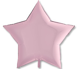 Шар (36/91 см) Звезда Розовый Пастель GRABO
