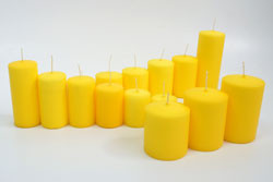 Свеча Цилиндр свеча парафин Жёлтый 70 Н-150мм