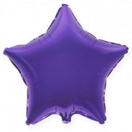 Шар (9/23 см) Звезда Фиолетовый FLEXMETAL