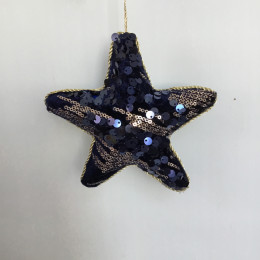 Звезда подвесная Тёмно-Синяя 15см