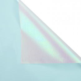 Пленка голограмма "Хамелион", 60см*60см, 20 листов, цвет голубой