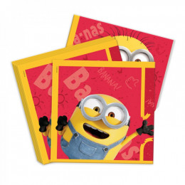 Салфетки Minions 2 Красные 33см 20шт