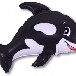 Дружелюбный кит (черный) Фигура