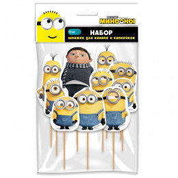 Шпажки для канапе Minions 2 12шт